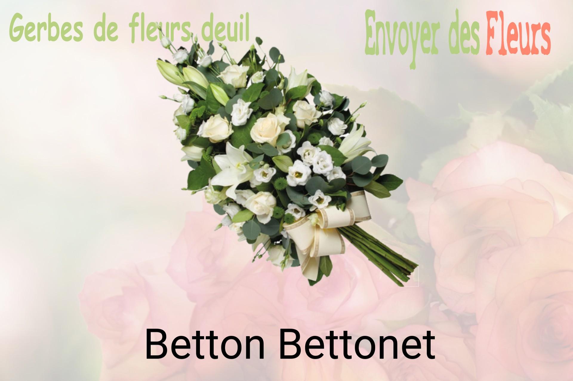 Gerbe de fleurs de deuil livrée à Betton-Bettonet